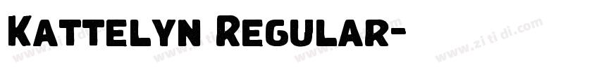 Kattelyn Regular字体转换 Kattelyn Regular字体转换